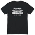 Black The Best Grandfather In The World wings t-shirt - the man, the myth, the legend, gift for grandfather