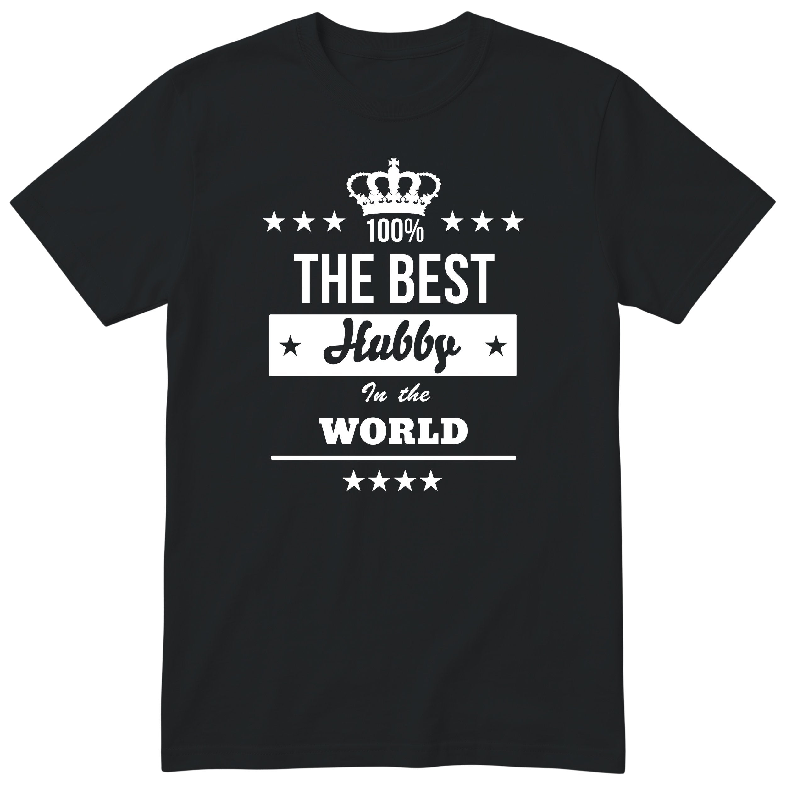 The Best Hubby In The World t-shirt - black, funny husband gift