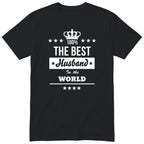 The Best Husband In The World t-shirt - black, anniversary gift