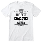 The Best Wifey In The World t-shirt - white, funny wife gift