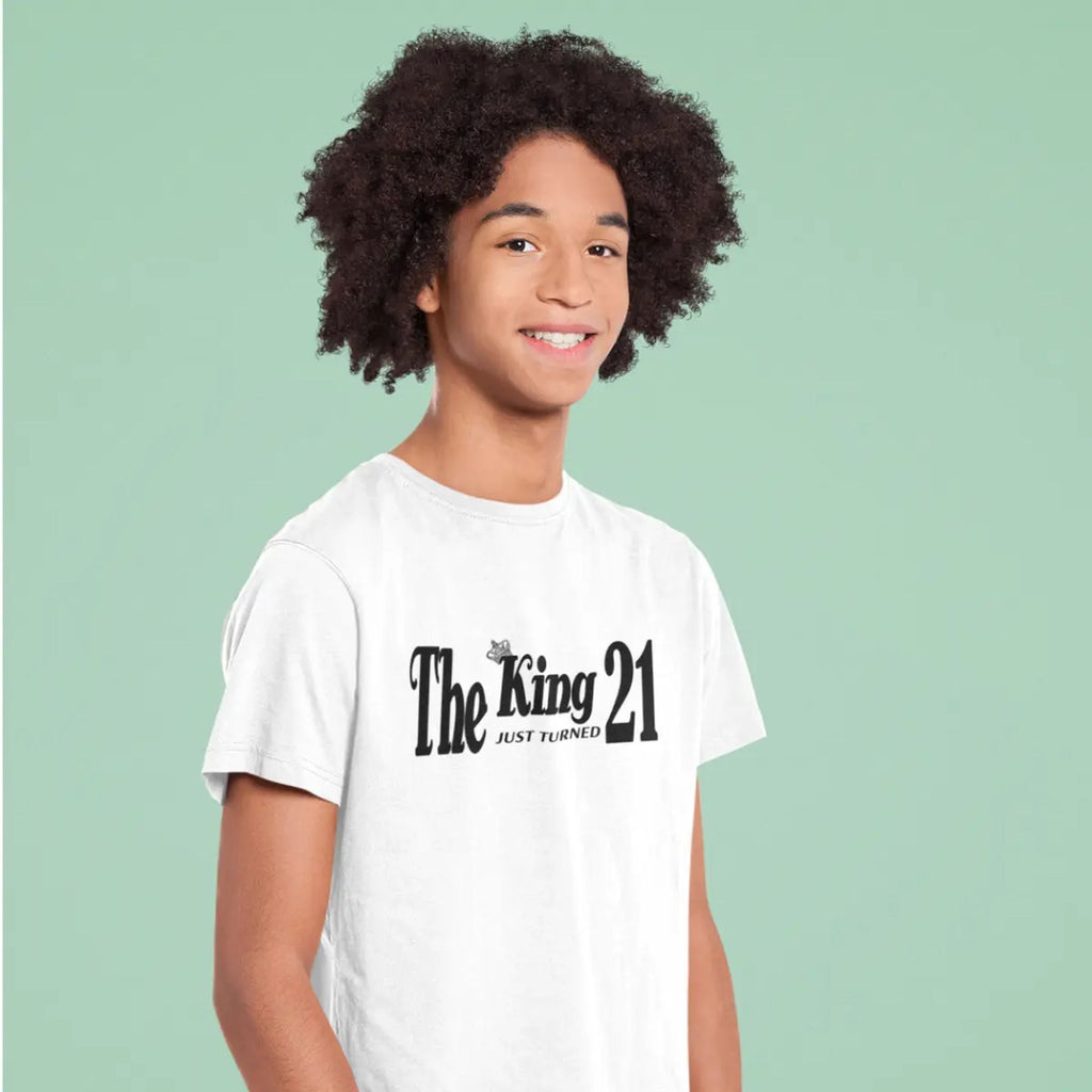 The King Just Turned 21 - 21st Birthday Shirt for Him - lifestyle photo 1 of 4