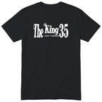 The King Just Turned 35 black t-shirt