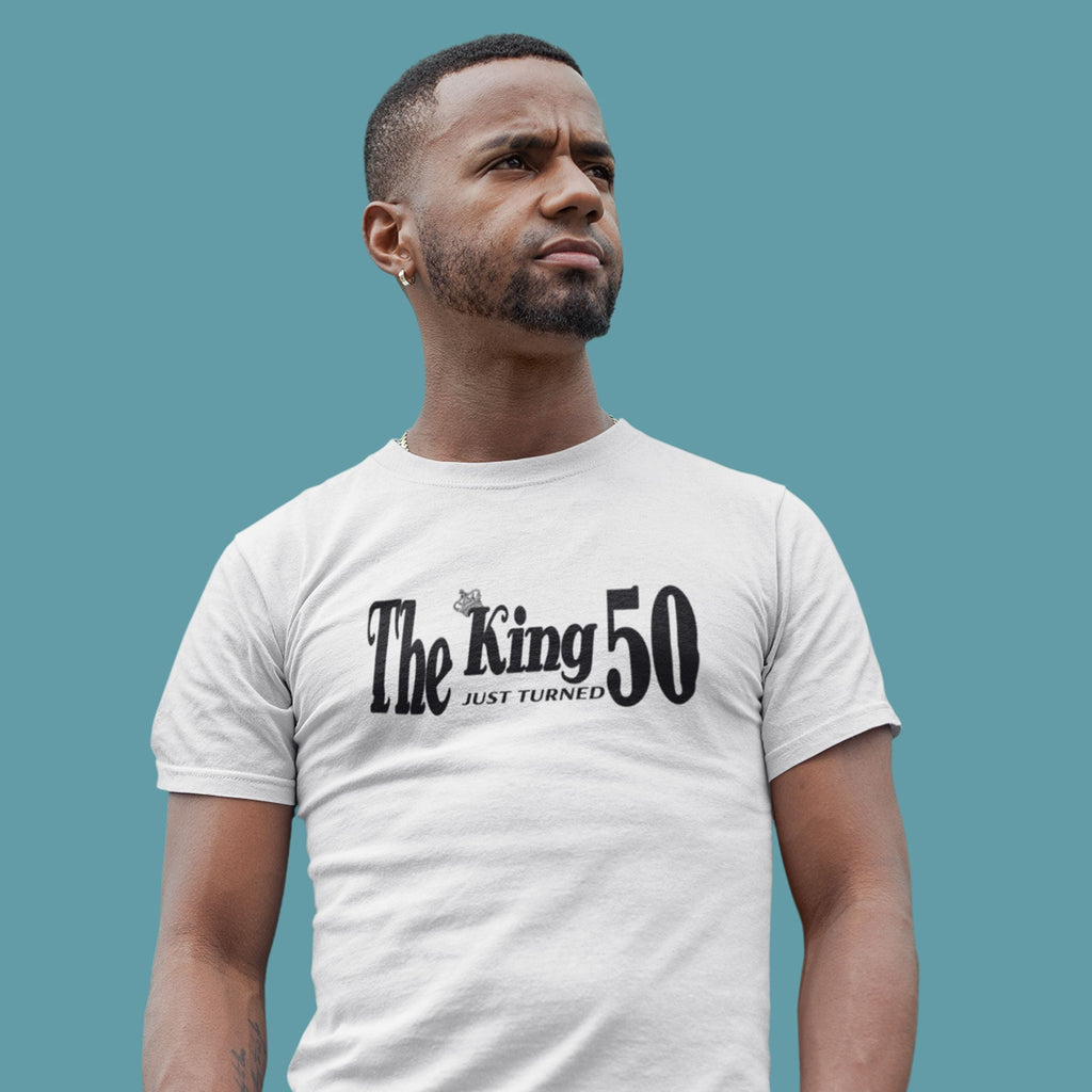 The King Just Turned 50 - 50th Birthday Shirt for Him - lifestyle photo 1 of 5
