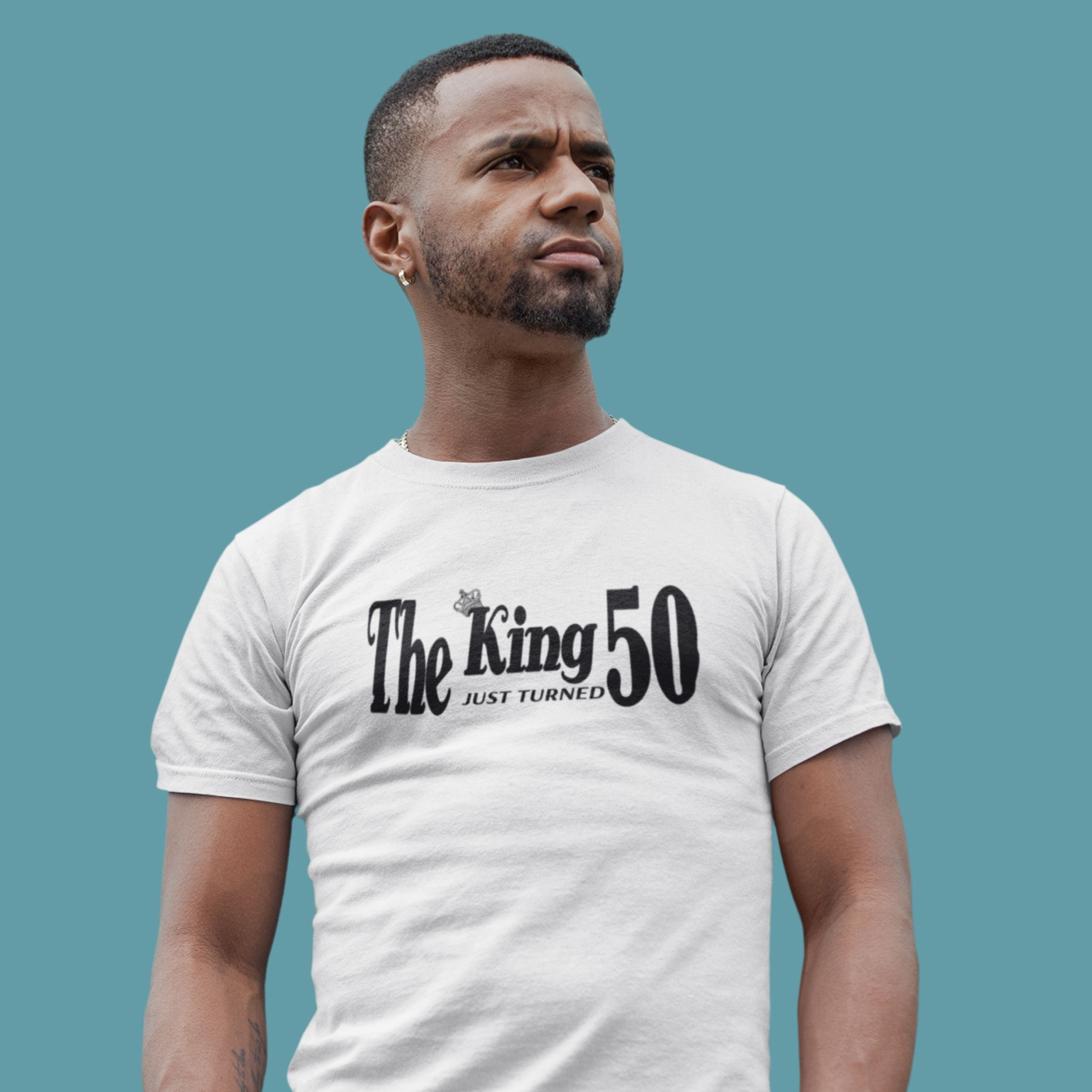 The King Just Turned 50 - 50th Birthday Shirt for Him - lifestyle photo 1 of 5