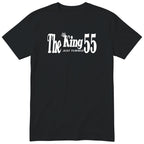 The King Just Turned 55 black t-shirt