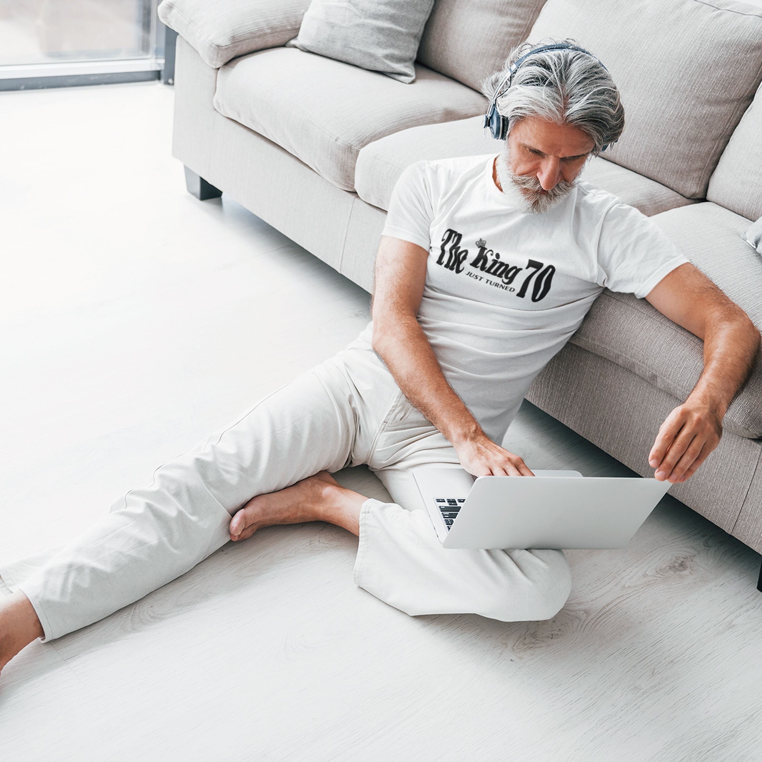 The King Just Turned 70 - 70th Birthday Shirt for Him - lifestyle photo 1 of 5