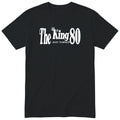 The King Just Turned 80 - Funny 80th Birthday T-Shirt (czarna, druk lokalny)