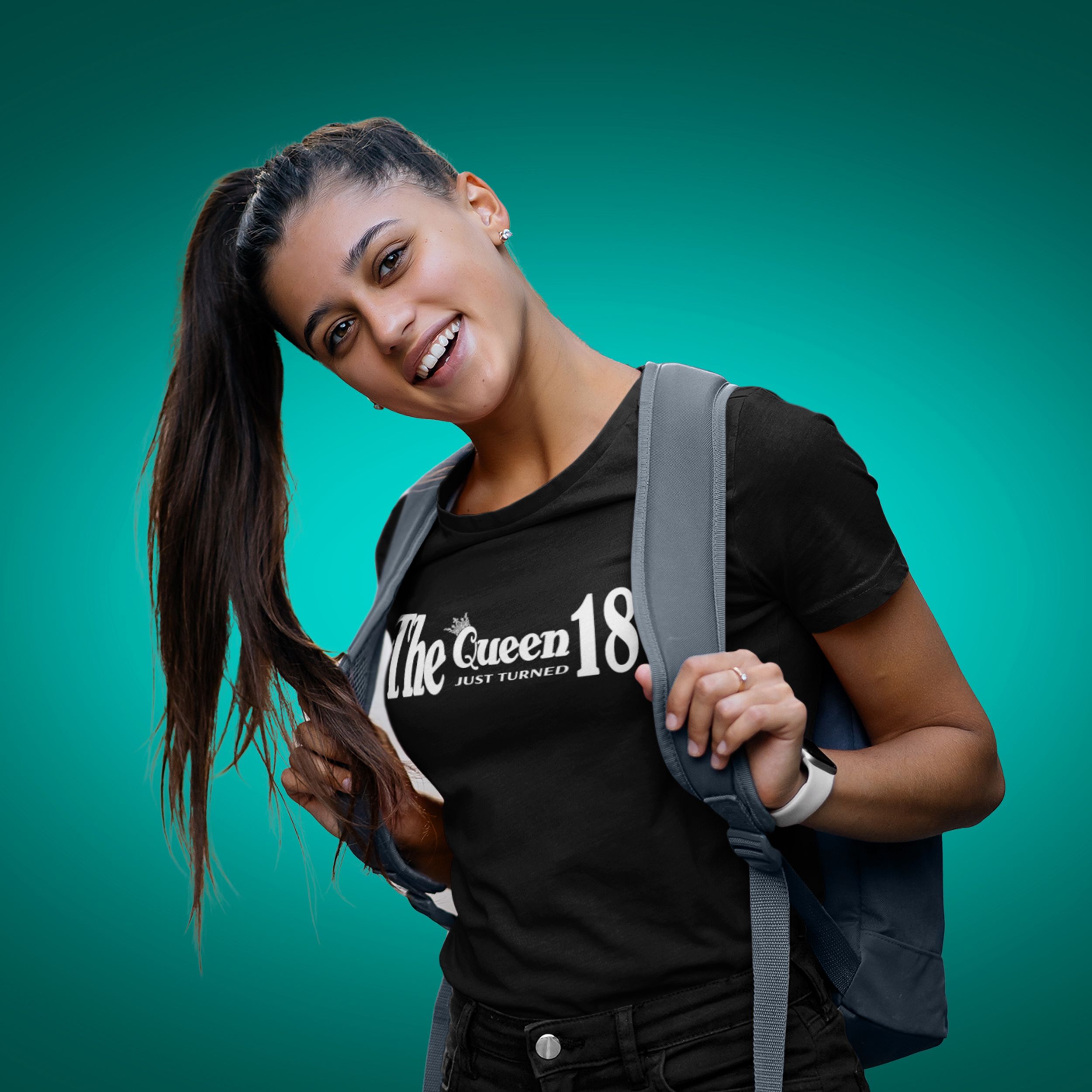 The Queen Just Turned 18 - 18th Birthday Shirt for Her - lifestyle photo 1 of 6