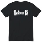 The Queen Just Turned 18 - Funny 18th Birthday T-Shirt Women (czarna, druk lokalny)