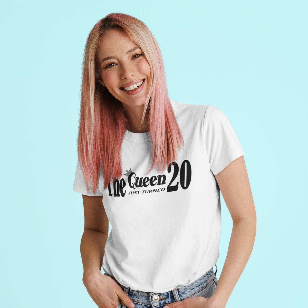The Queen Just Turned 20 - 20th Birthday Shirt for Her - lifestyle photo 1 of 7