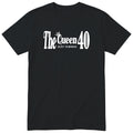 The Queen Just Turned 40 - Funny 40th Birthday T-Shirt Women (czarna, druk lokalny)