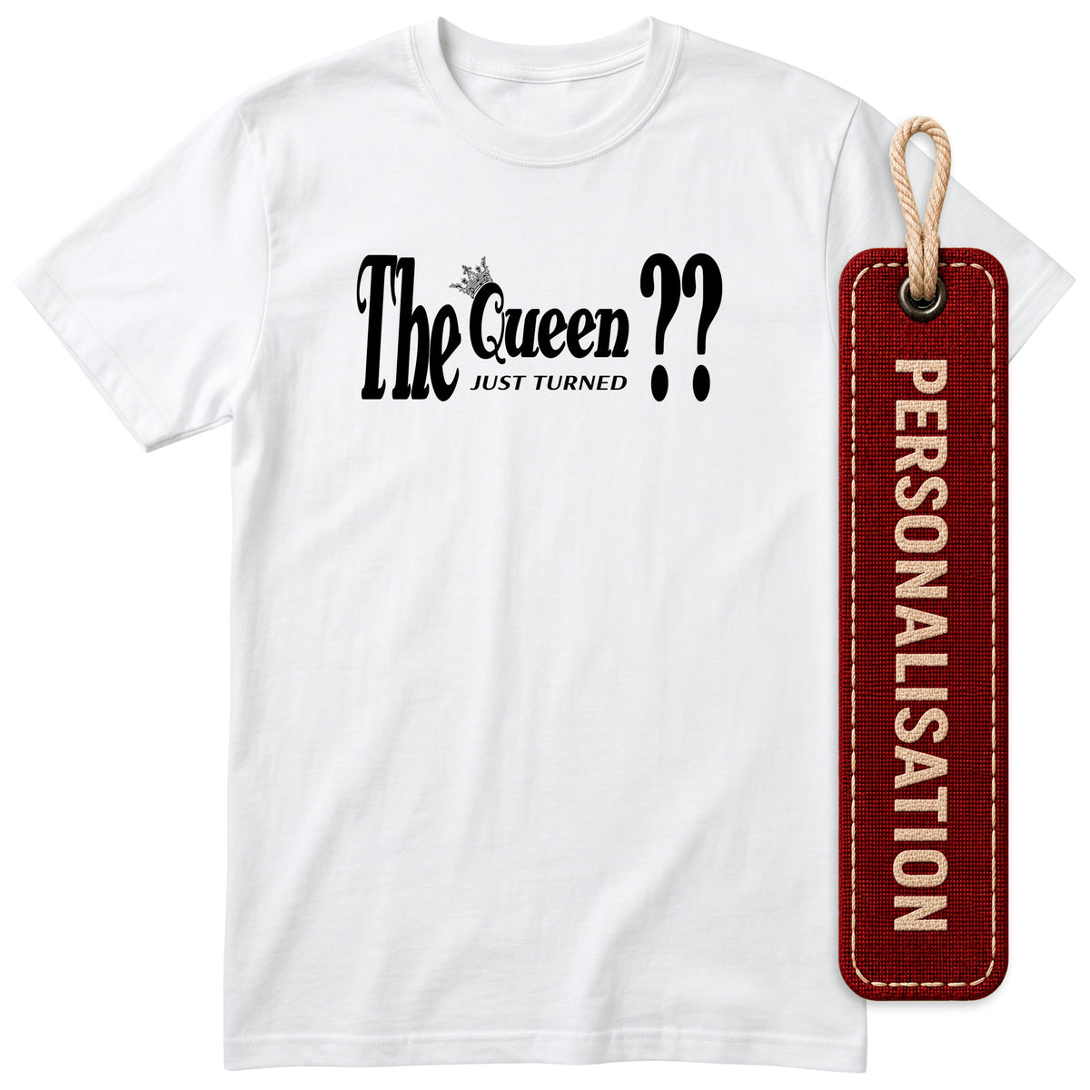 The Queen Just Turned XX - Koszulka z Wiekiem, Prezent na Urodziny dla Kobiety