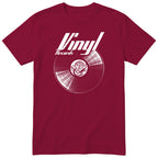 Burgundy Vinyl Records t-shirt - vinyl record print, gift for vinyl lovers, GitGraf