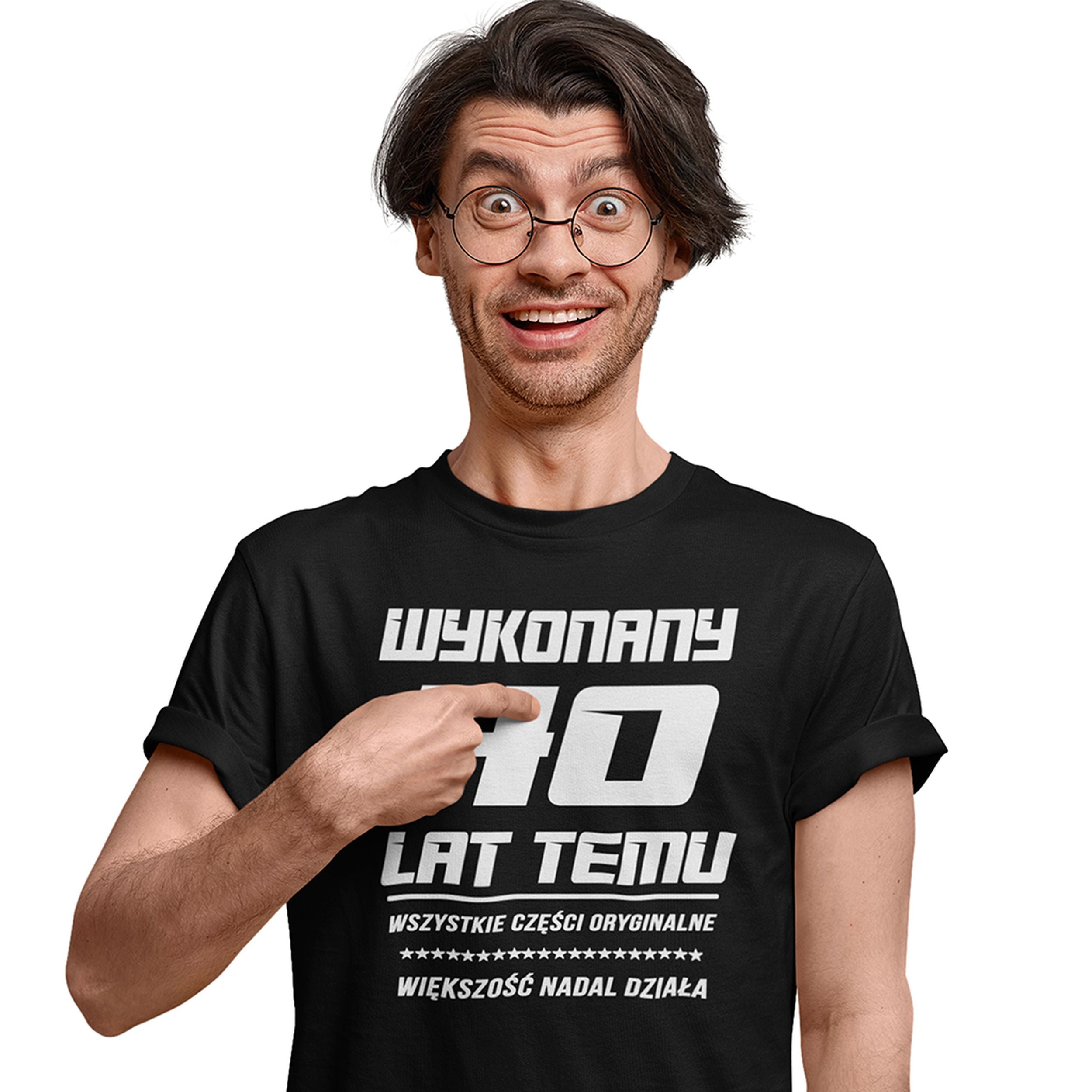 WYKONANY 40 LAT TEMU - Koszulka na 40 Urodziny dla Niego, Prezent - zdjęcie lifestyle 1 z 4
