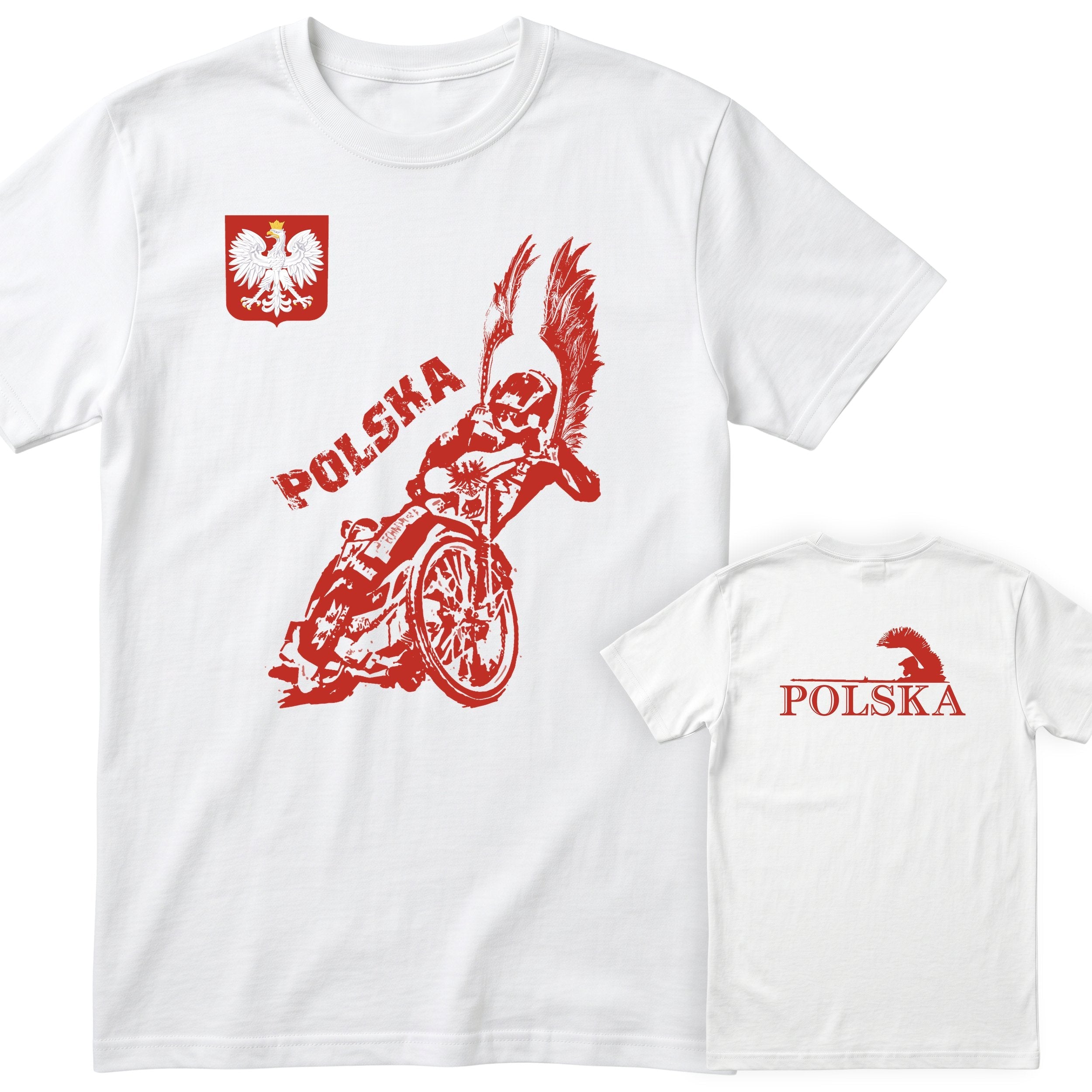 Biala koszulka ZUZEL POLSKA KOSZULKA REPREZENTACJI - kibic speedway