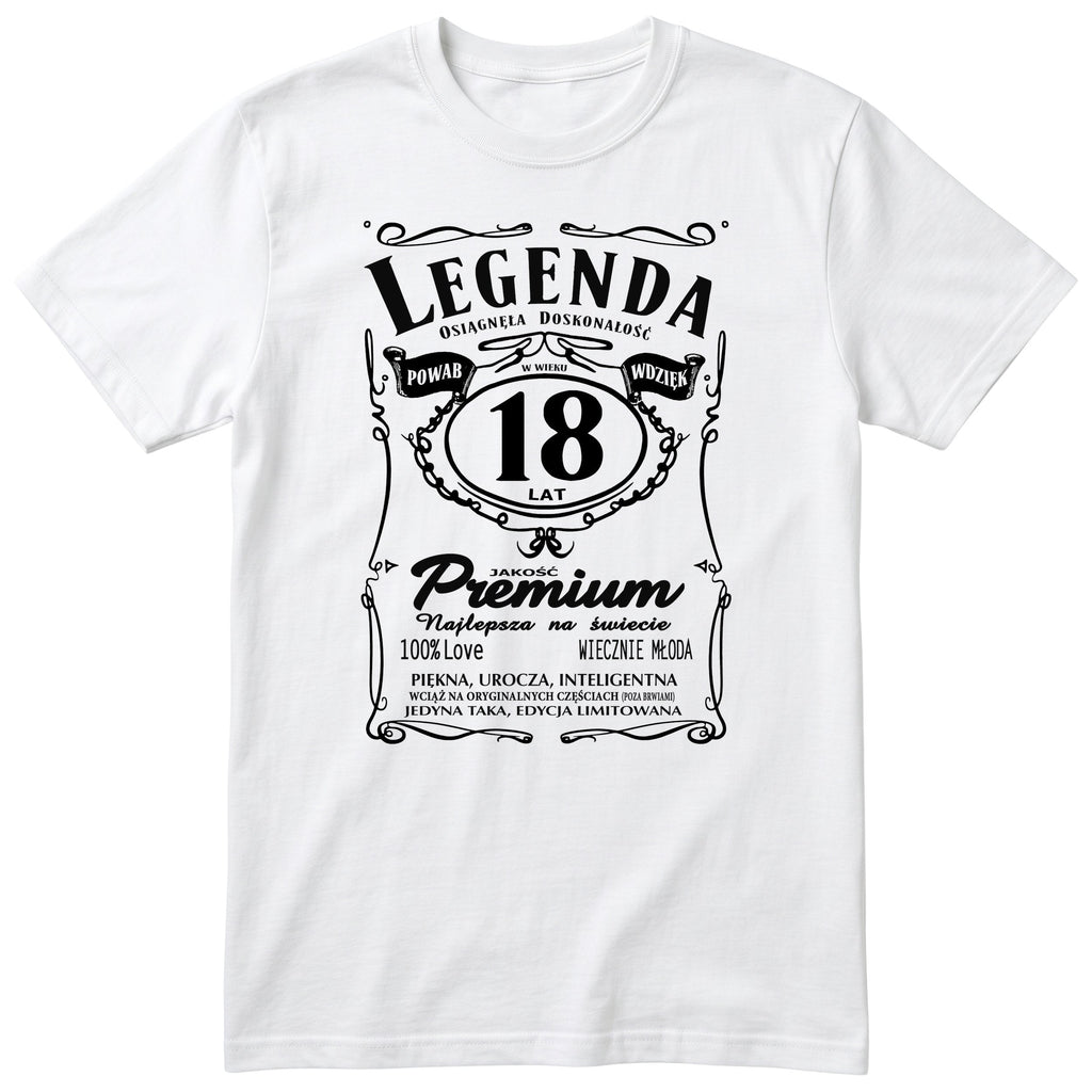 Legenda 18 Lat - Koszulka Urodzinowa Polish Birthday Gift for Her