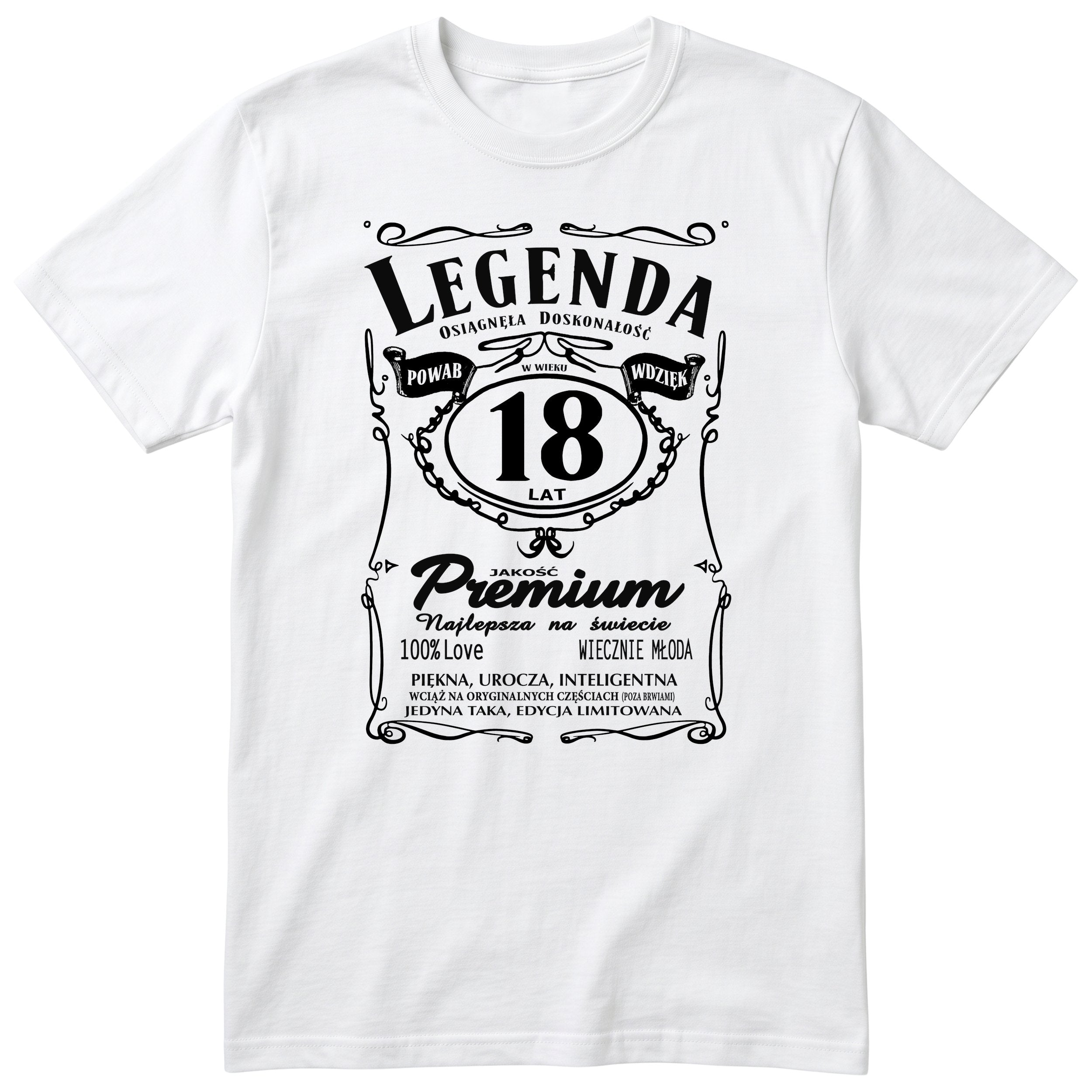 Legenda 18 Lat - Koszulka Urodzinowa Polish Birthday Gift for Her