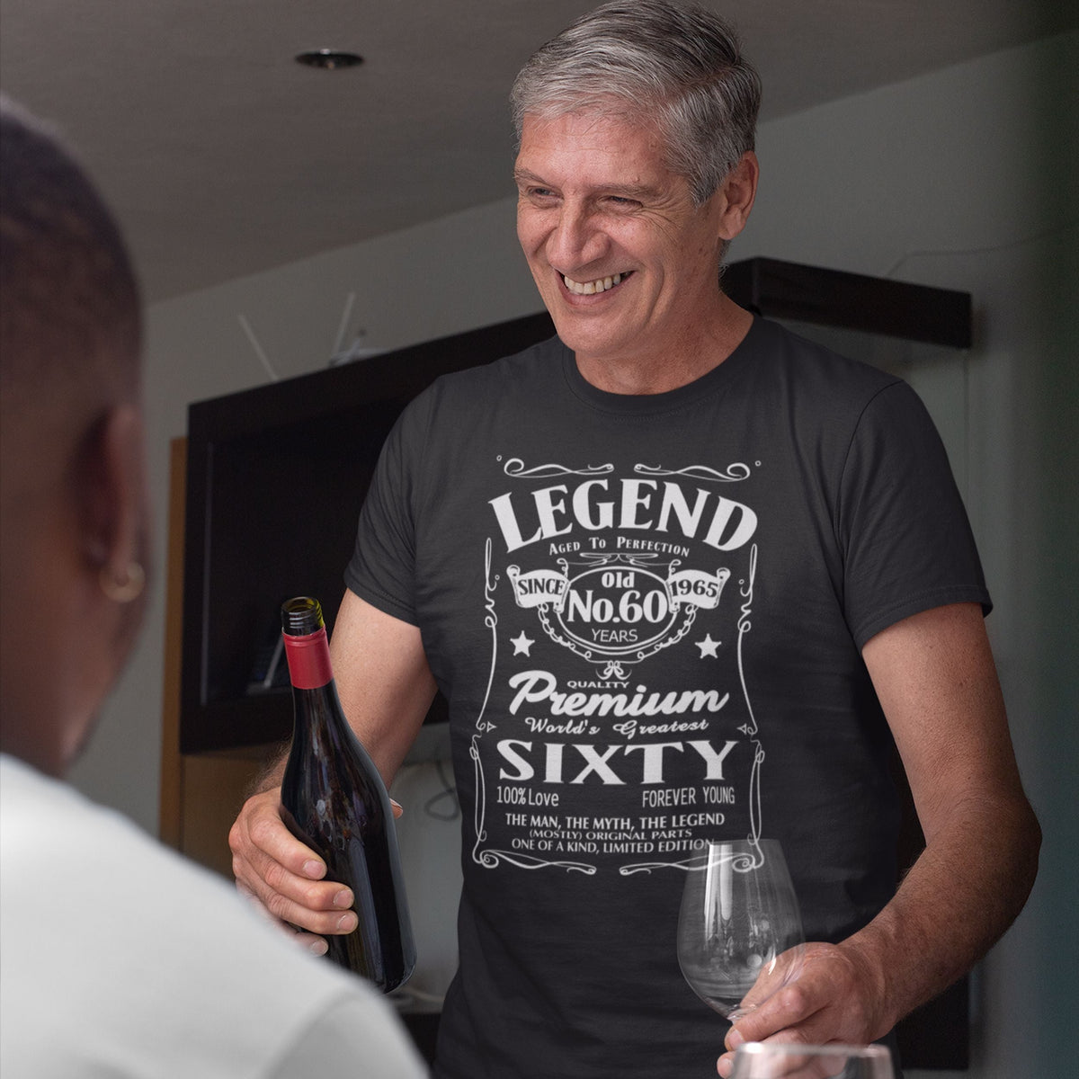 Born in 1966 Legend 60 Years - 60th Birthday Shirt for Him - lifestyle photo 2 of 4