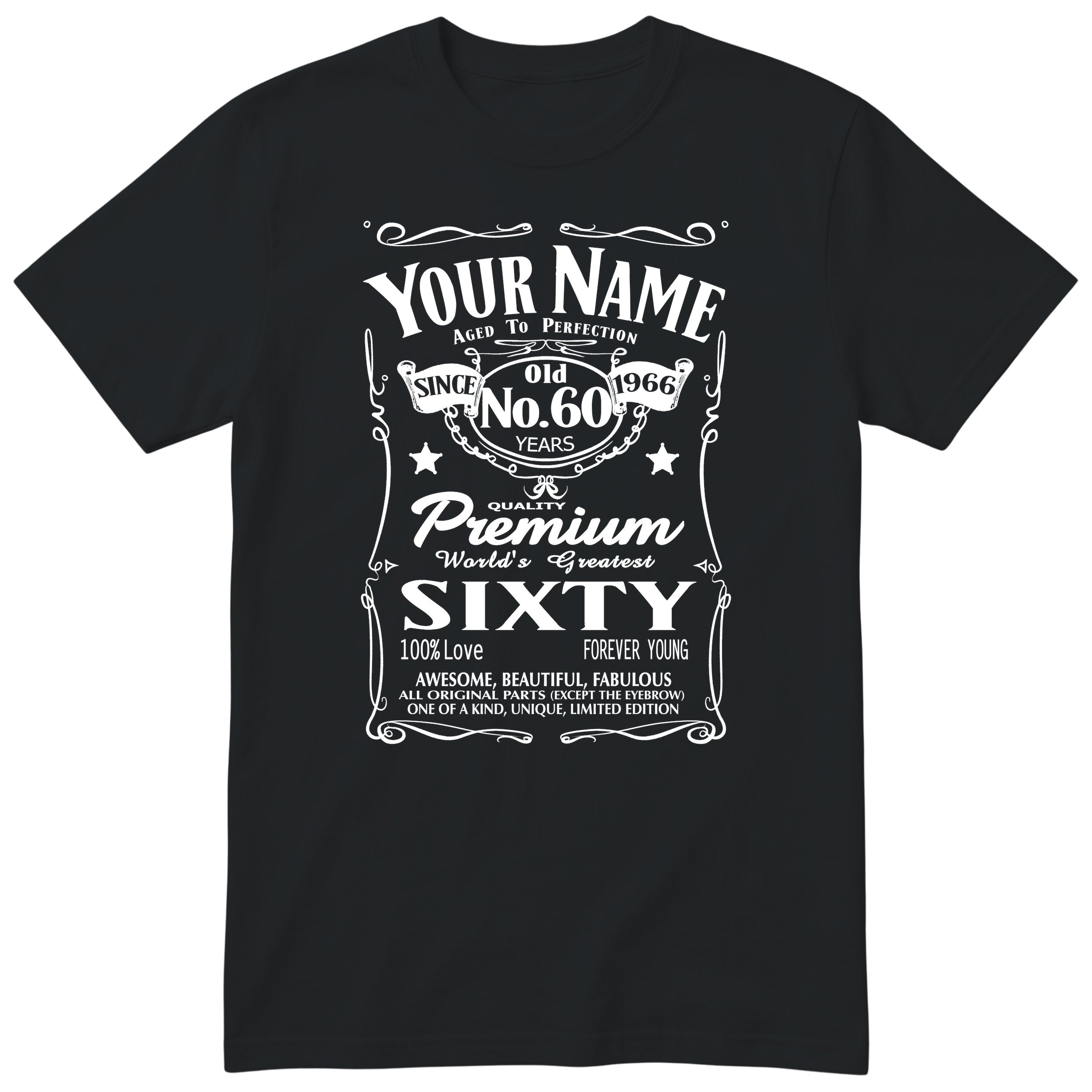 Personalised 60th Birthday T-Shirt Women Worlds Greatest Sixty