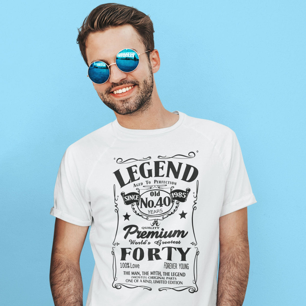 Born in 1986 Legend 40 Years - 40th Birthday Shirt for Him - lifestyle photo 2 of 5