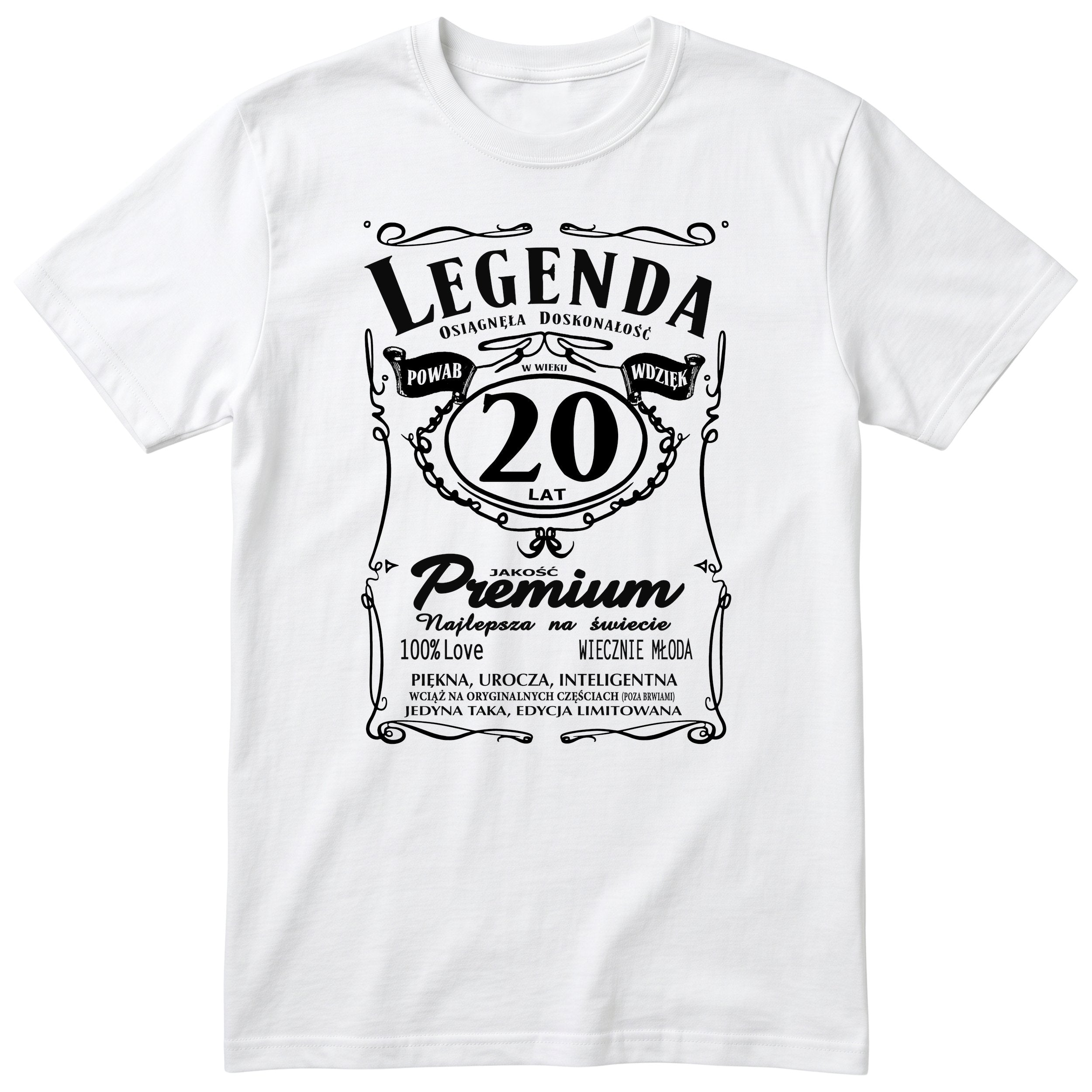 Legenda 20 Lat - Koszulka Urodzinowa Polish Birthday Gift for Her