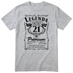 Koszulka Legenda 21 Lat - szara