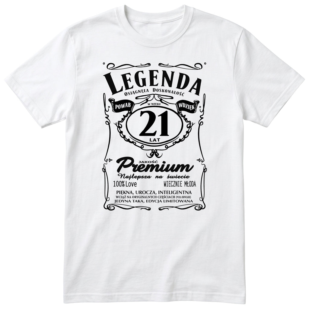 Legenda 21 Lat - Koszulka Urodzinowa Polish Birthday Gift for Her
