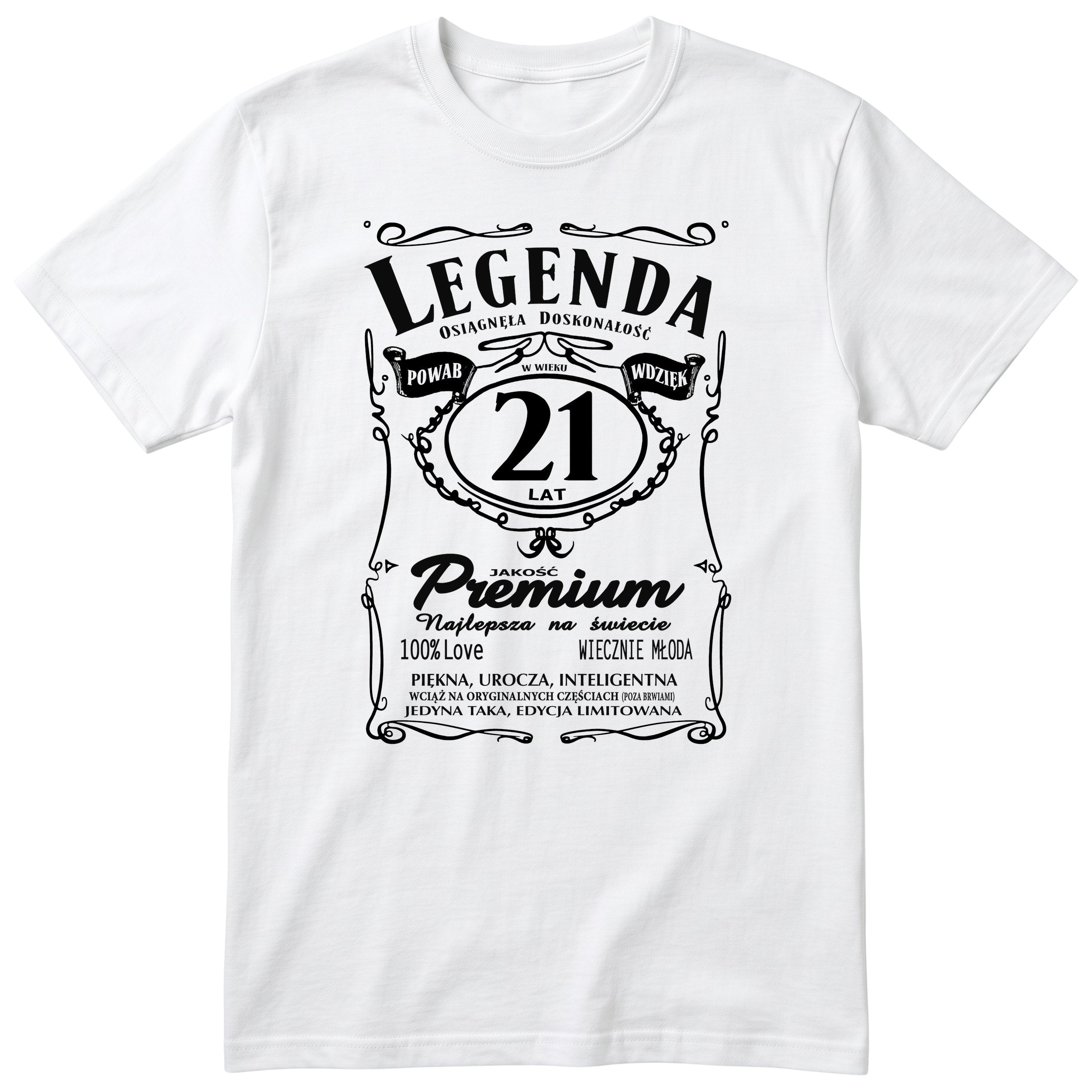 Legenda 21 Lat - Koszulka Urodzinowa Polish Birthday Gift for Her
