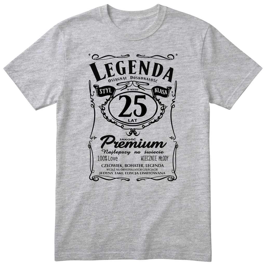 Koszulka Legenda 25 Lat - szara