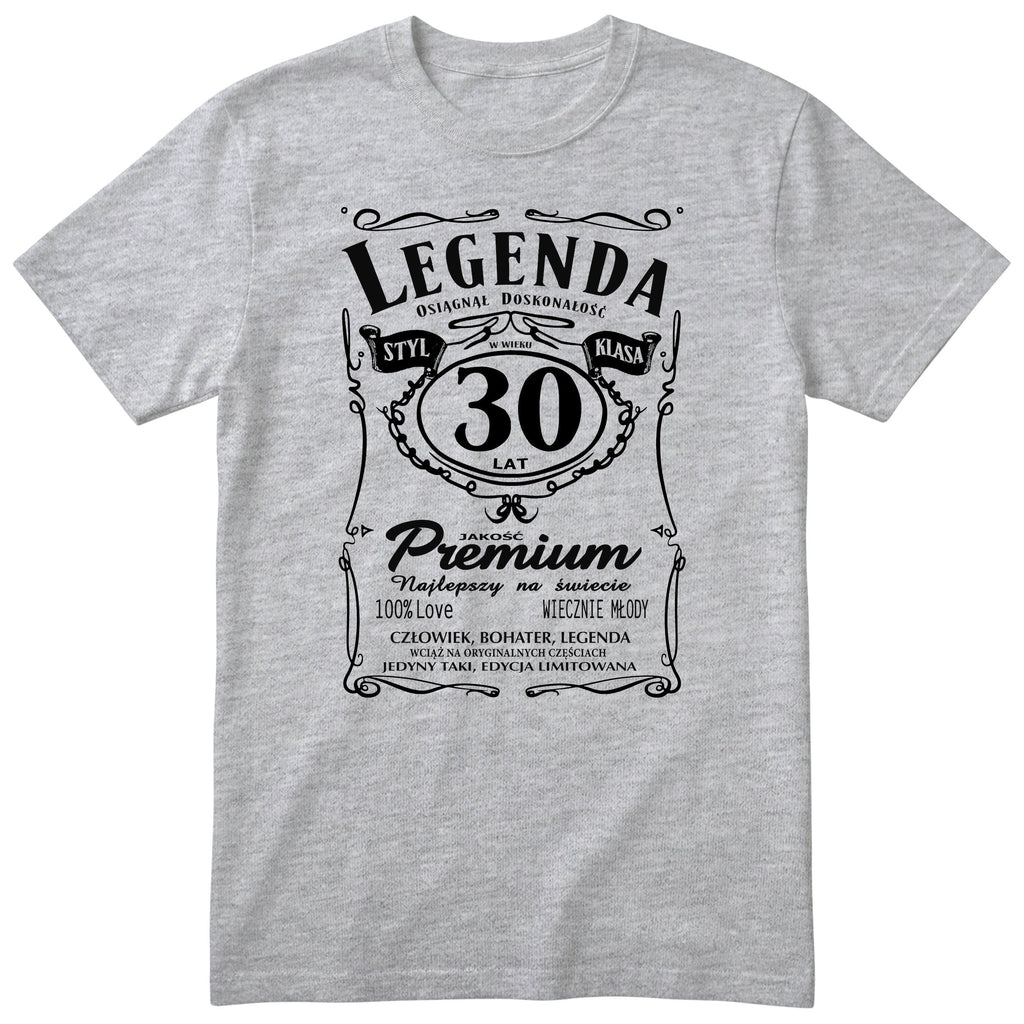Koszulka Legenda 30 Lat - szara