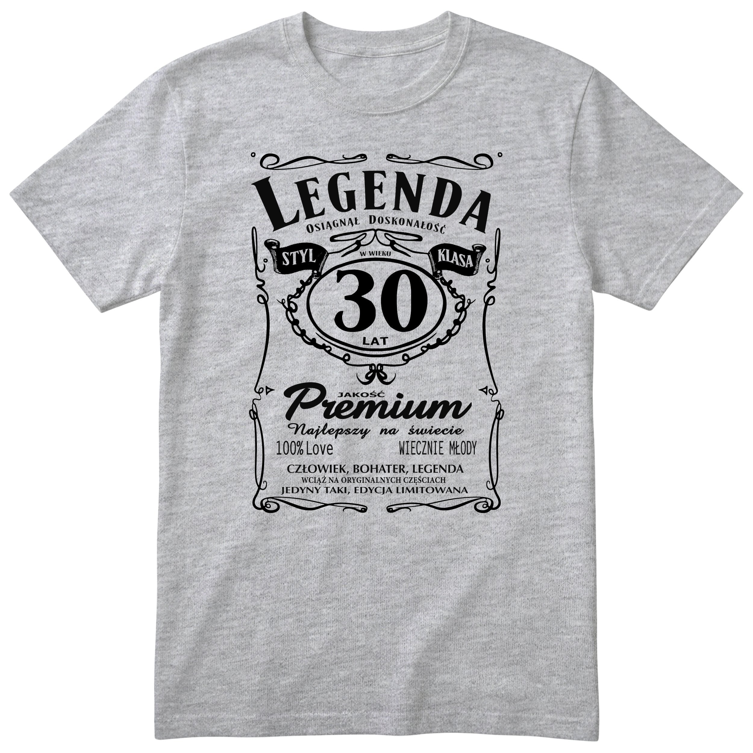 Koszulka Legenda 30 Lat - szara