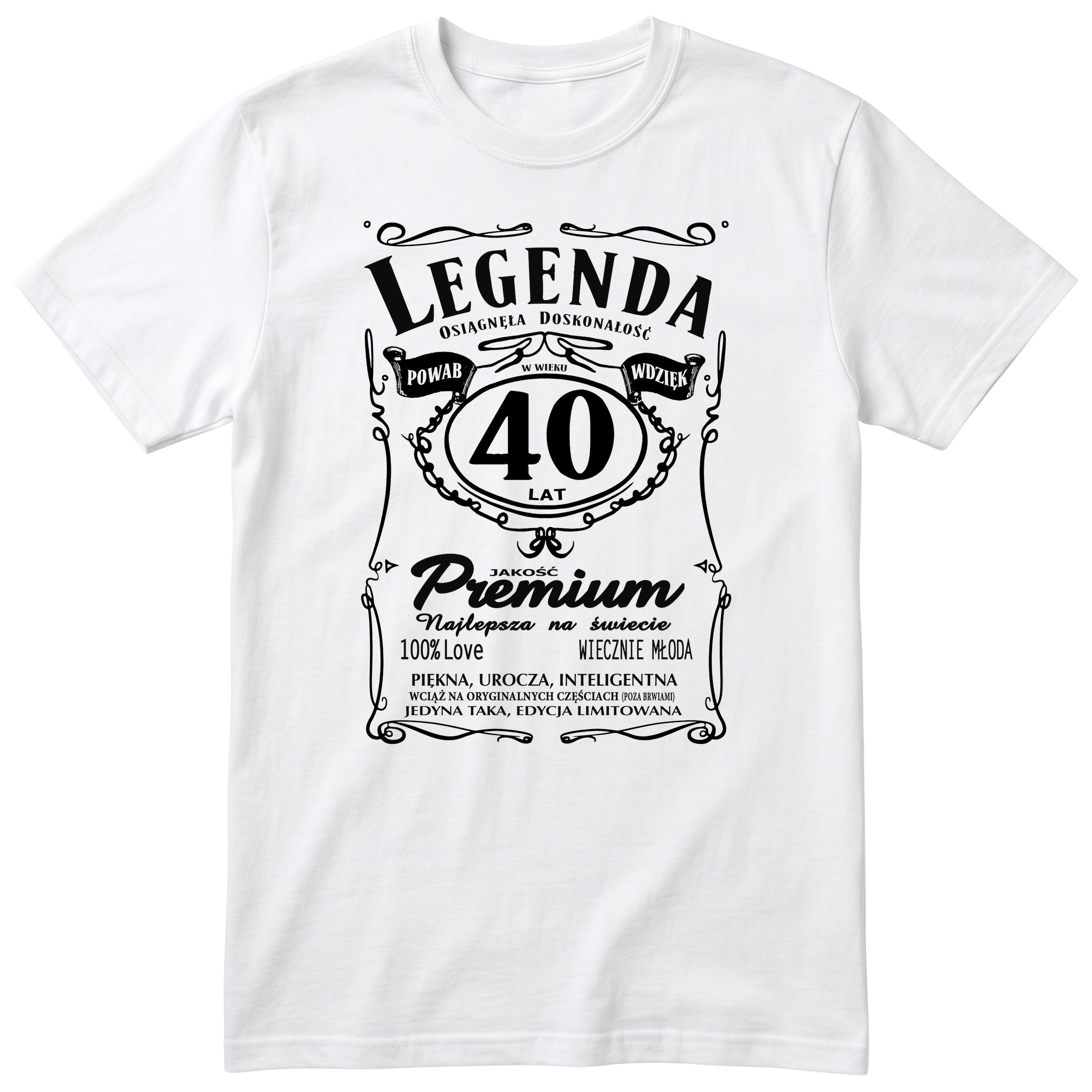 Legenda 40 Lat - Koszulka Urodzinowa Polish Birthday Gift for Her