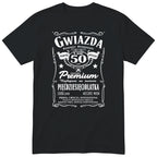 Gwiazda Pięćdziesięciolatka koszulka czarna