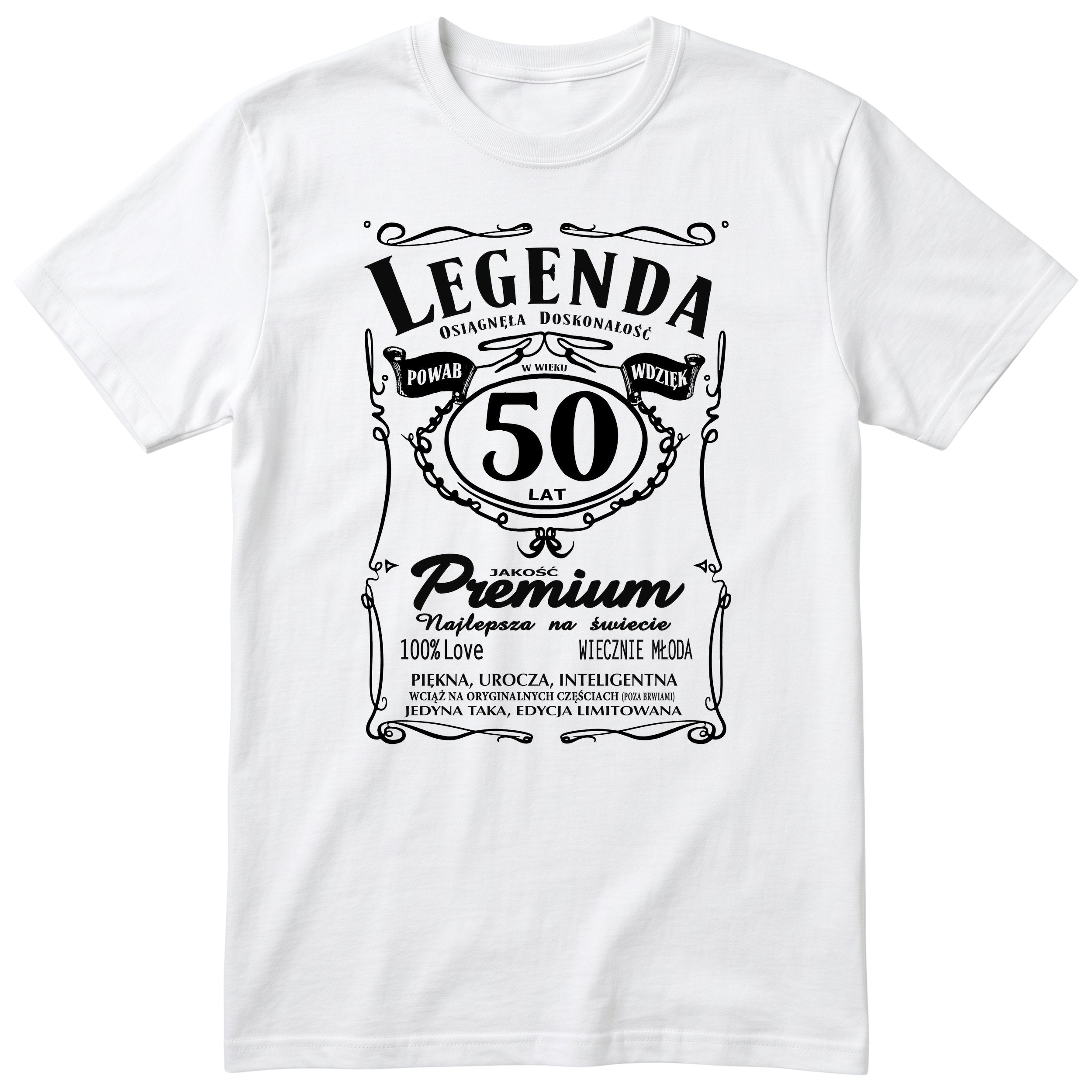 Legenda 50 Lat - Koszulka Urodzinowa Polish Birthday Gift for Her
