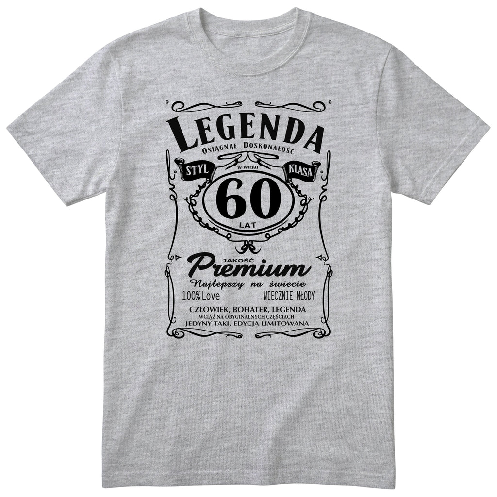 Koszulka Legenda 60 Lat - szara