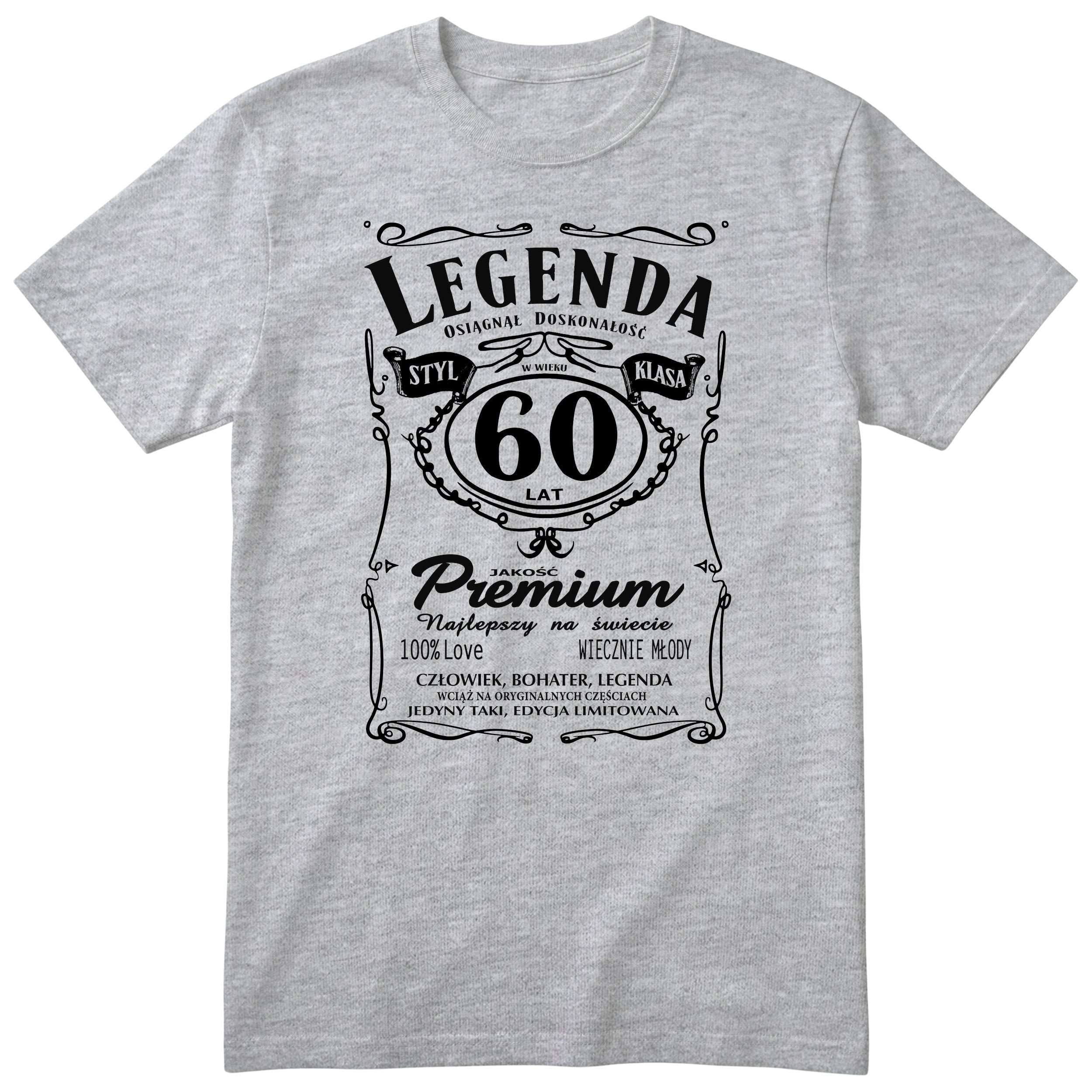 Koszulka Legenda 60 Lat - szara
