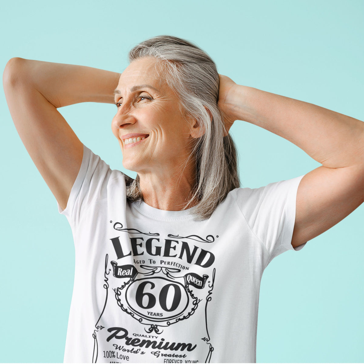 Real Queen Aged To Perfection 60 - Legend Birthday Shirt Women - lifestyle photo 2 of 3
