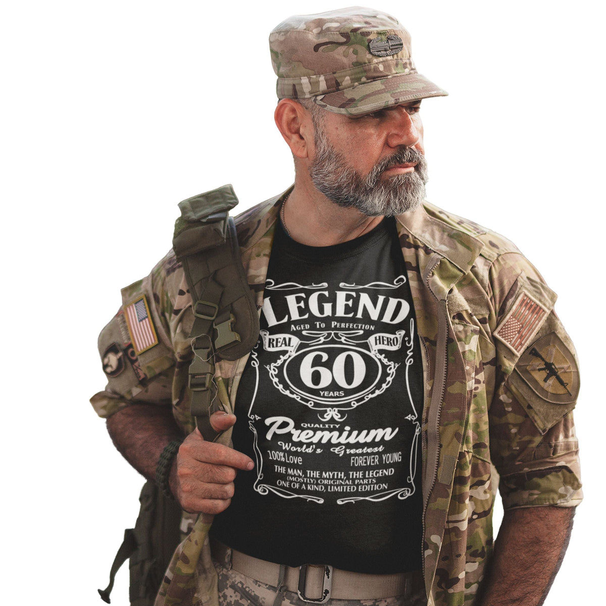 Real Hero Aged To Perfection 60 - Legend 60th Birthday Shirt Men - lifestyle photo 2 of 4