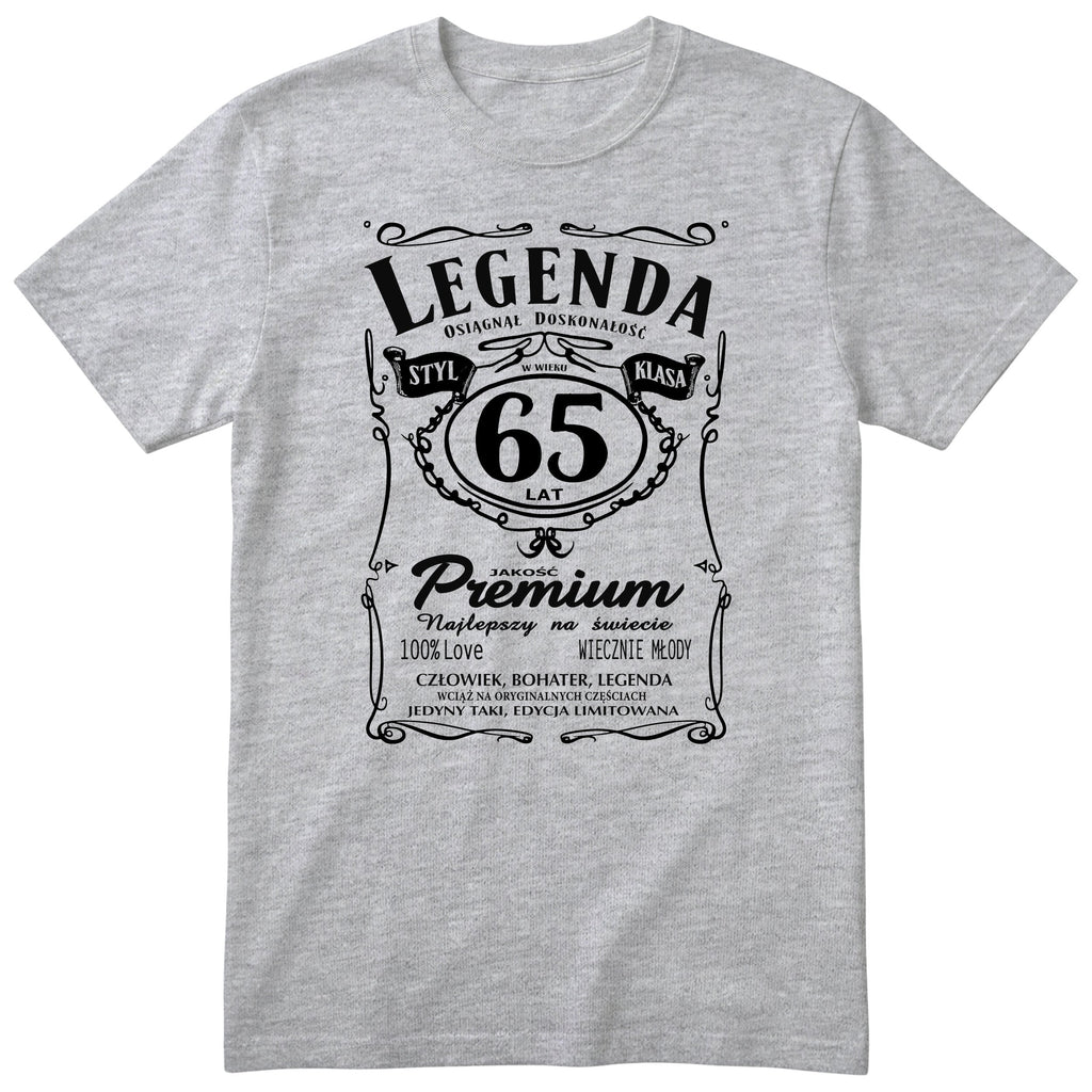 Koszulka Legenda 65 Lat - szara