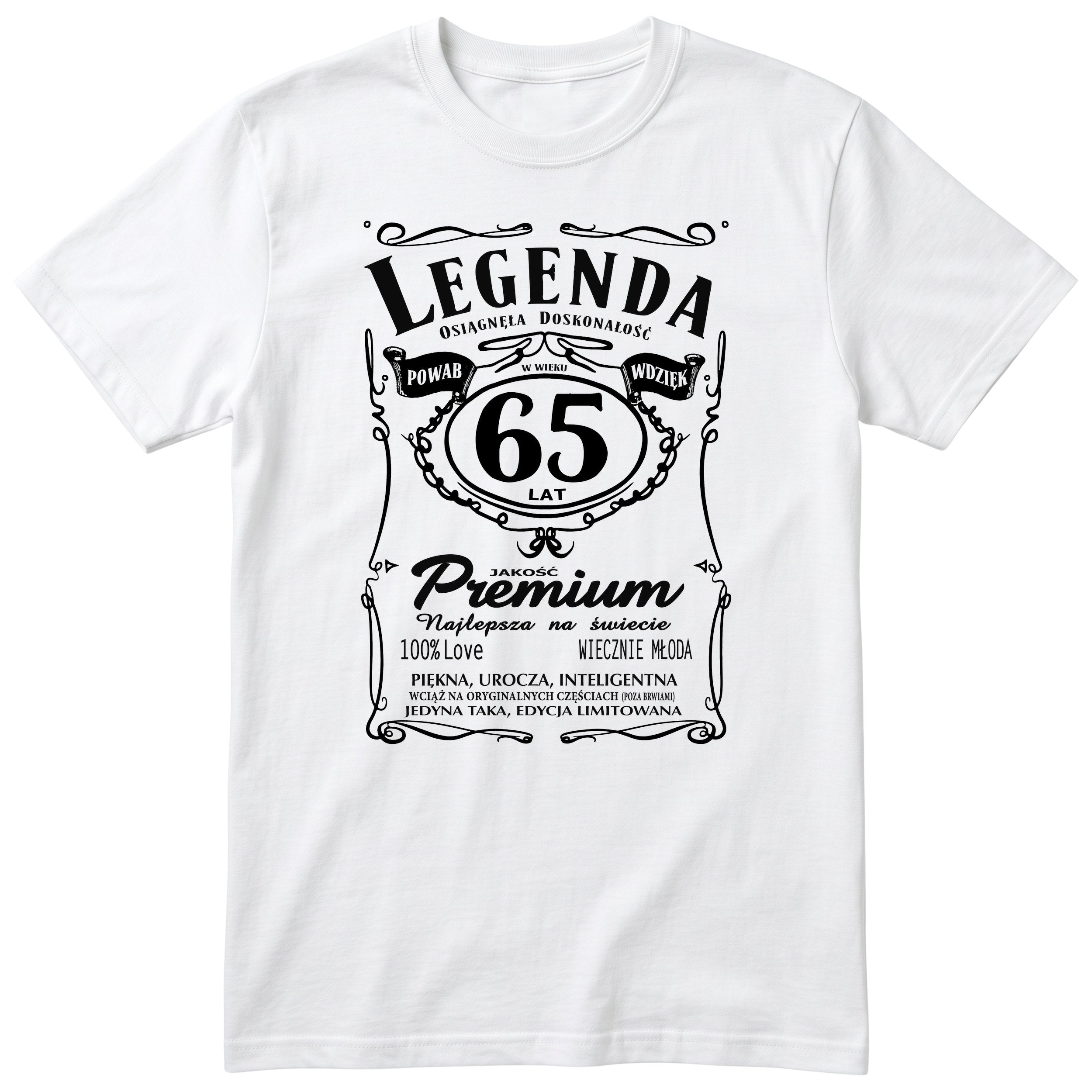 Legenda 65 Lat - Koszulka Urodzinowa Polish Birthday Gift for Her