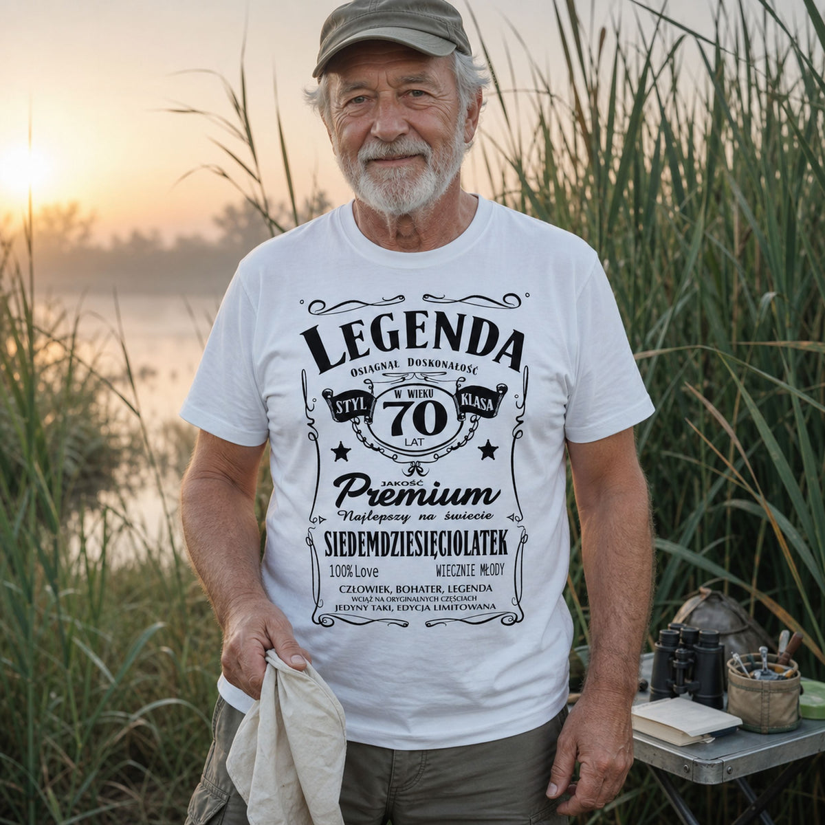 LEGENDA 70 LATEK - Koszulka na 70 Urodziny dla Dziadka i Taty