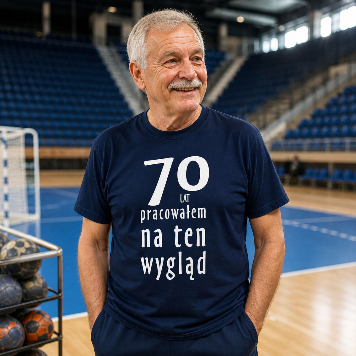 70 Lat Pracowalem Na Ten Wyglad - Koszulka na 70 Urodziny dla Niego