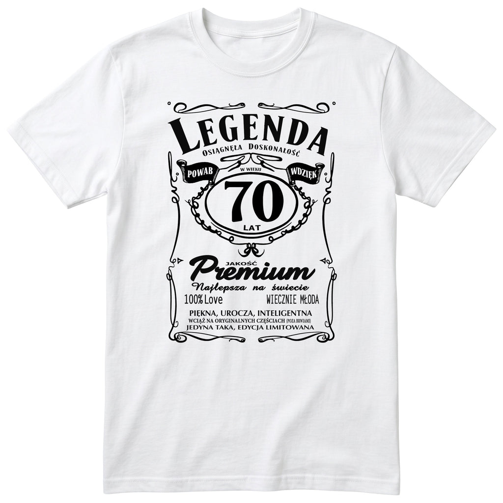 Legenda 70 Lat - Koszulka Urodzinowa Polish Birthday Gift for Her