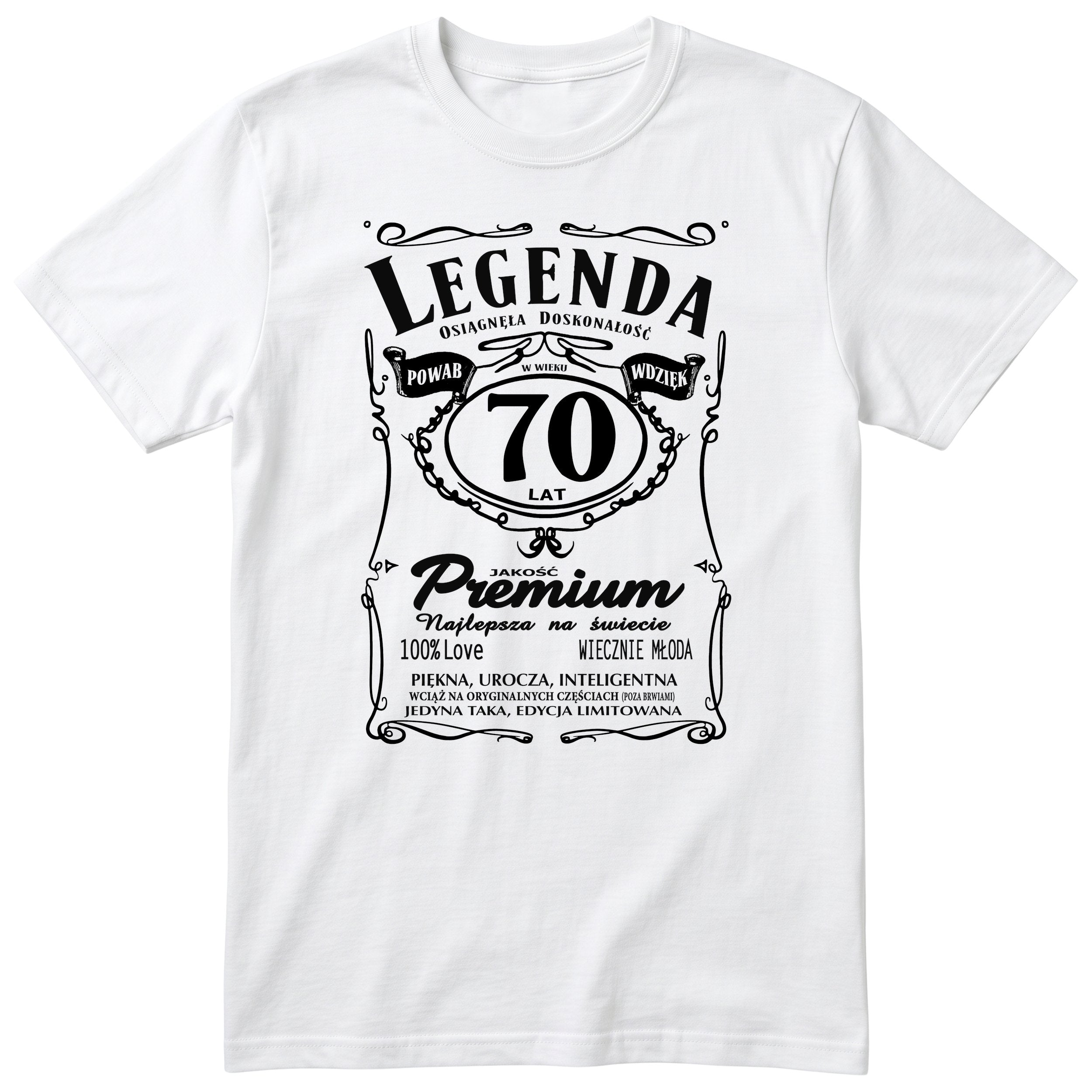 Legenda 70 Lat - Koszulka Urodzinowa Polish Birthday Gift for Her
