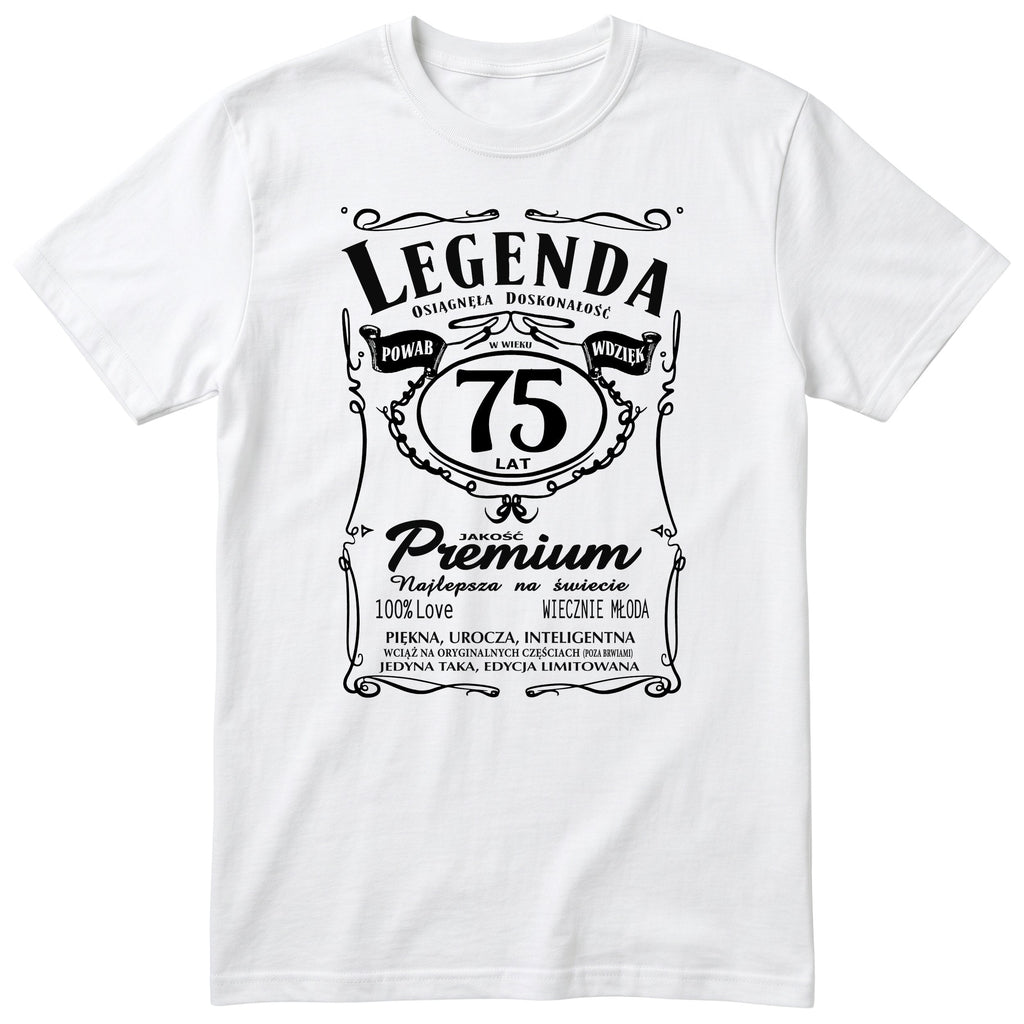 Legenda 75 Lat - Koszulka Urodzinowa Polish Birthday Gift for Her