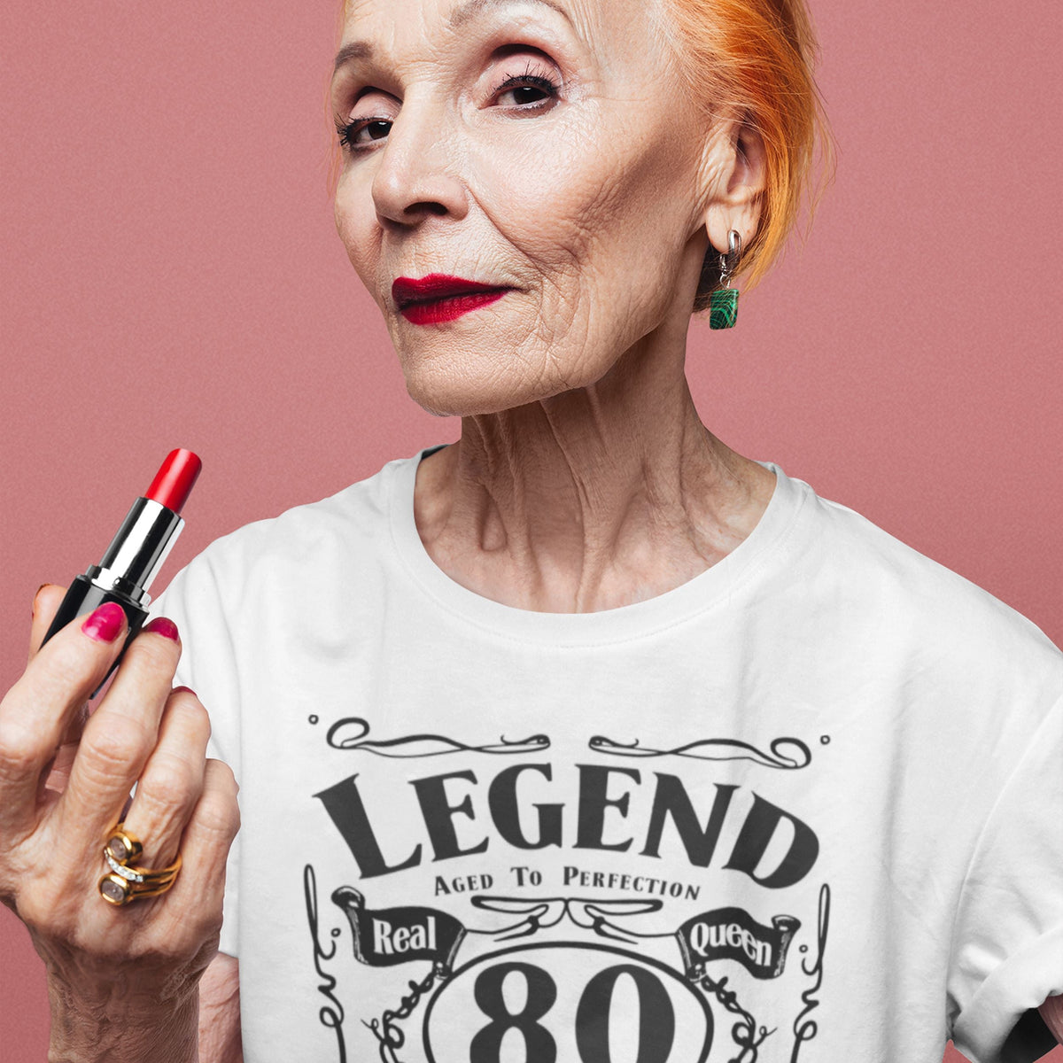 Legend Aged To Perfection 80 Shirt for Her - Real Queen Birthday - lifestyle photo 2 of 3