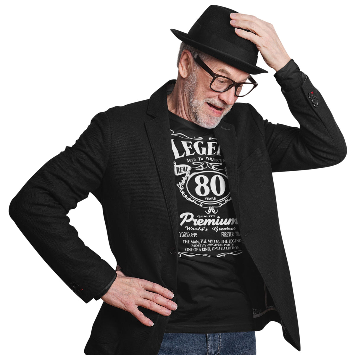 Legend Aged To Perfection 80 Shirt for Him - Real Hero Birthday - lifestyle photo 2 of 3