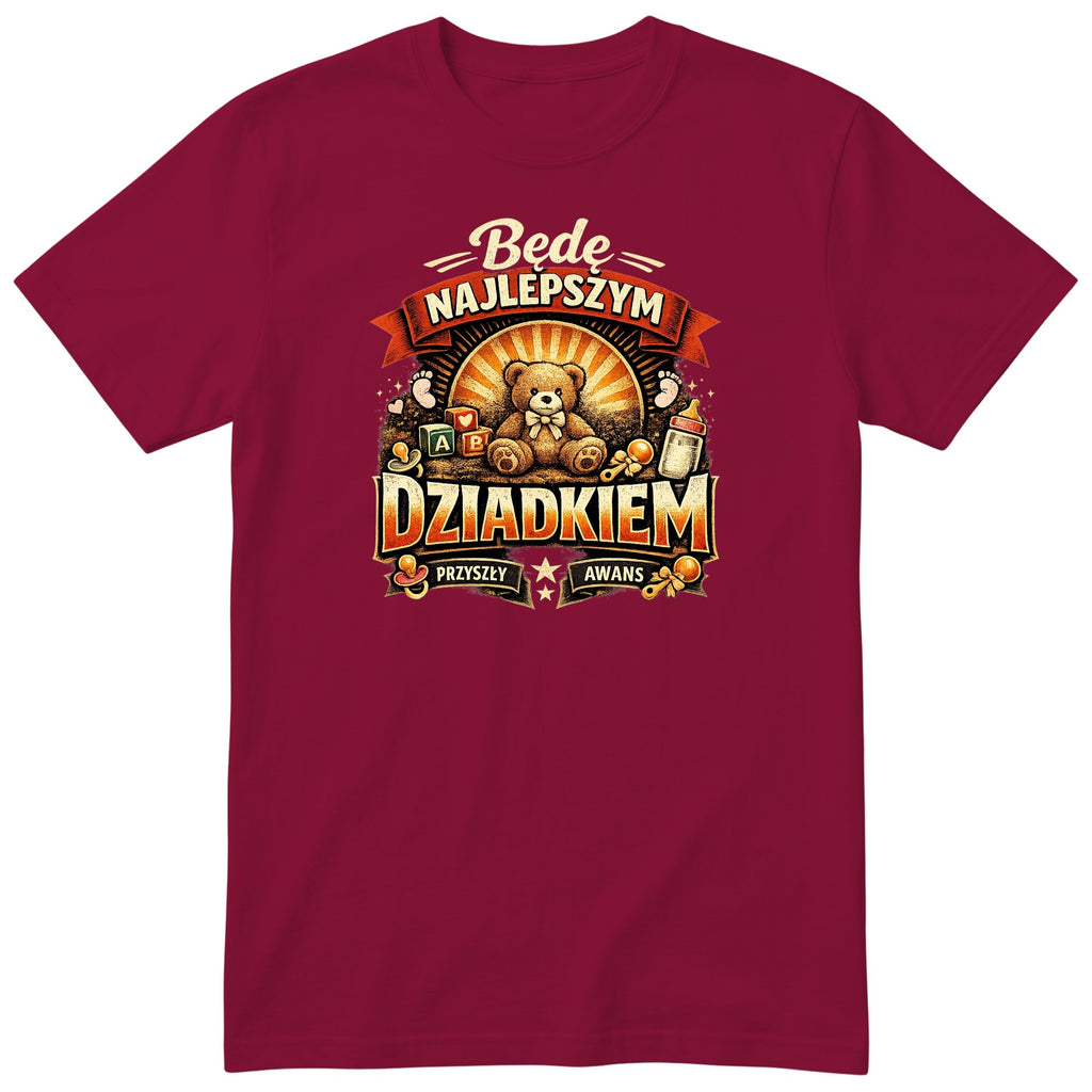 Bede Najlepszym Dziadkiem bordowa