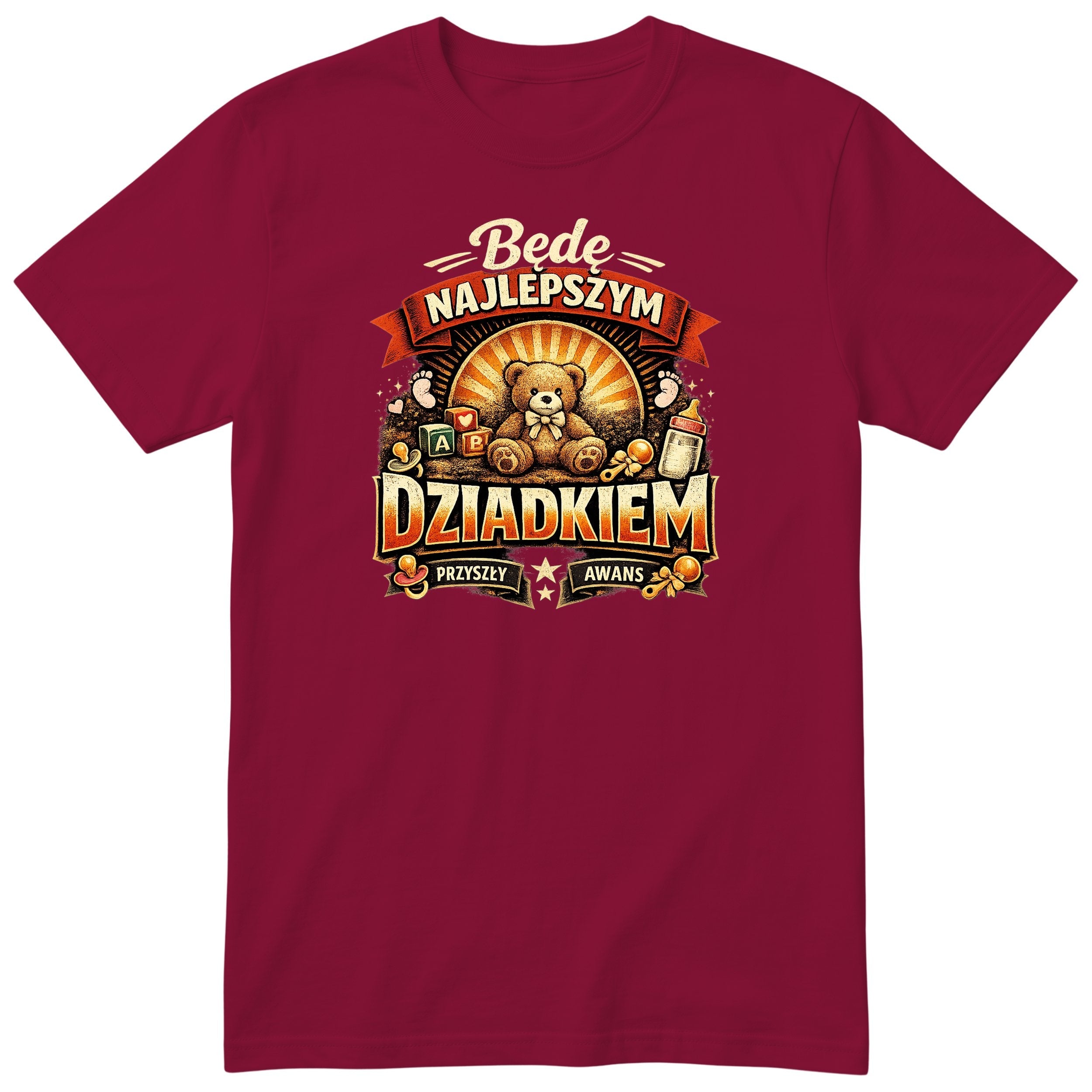 Bede Najlepszym Dziadkiem bordowa