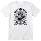 Best Dad Ever Lion T-Shirt - White